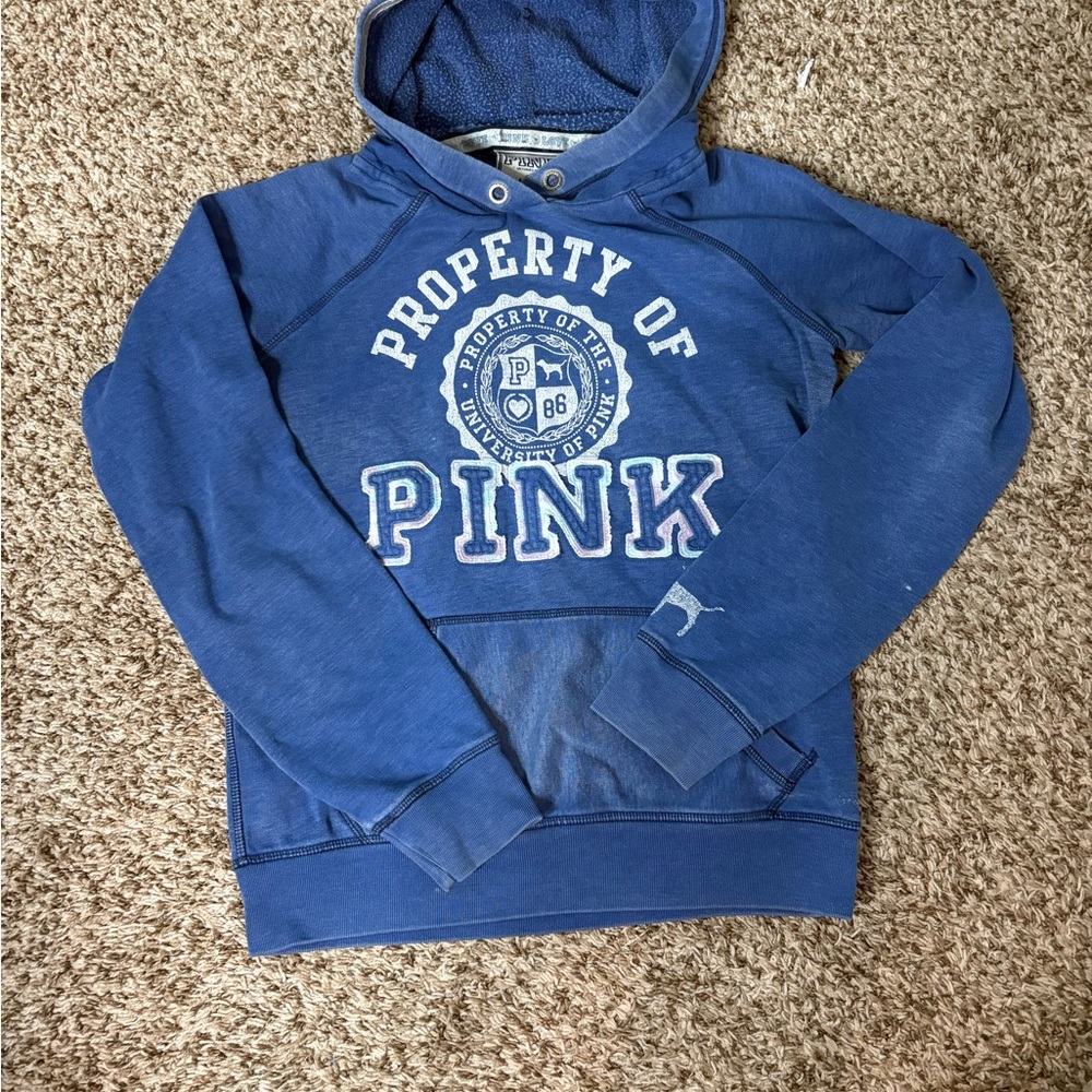 PINK Victoria's Secret Blue Hoodie